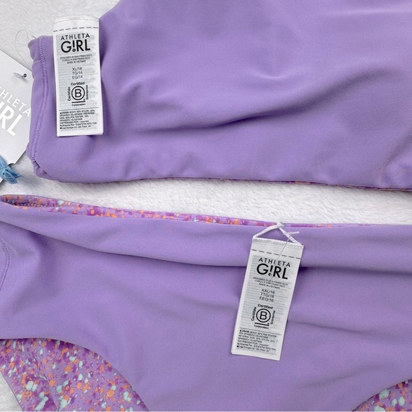 Athleta Girl NWT Reversible bikini. Mixed sizes. Top is XL/14, bottom is XXL/16. - Picture 10 of 10